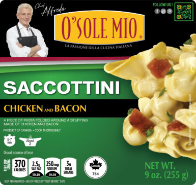 SACCOTTINI Chicken & Bacon – Italian Pasta & Sauces